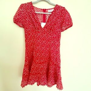 Hello Molly Red/White Floral Sundress 💐